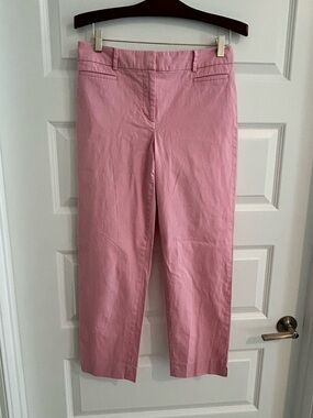 Talbots Pink Straight Leg Pants Size 8L Long
